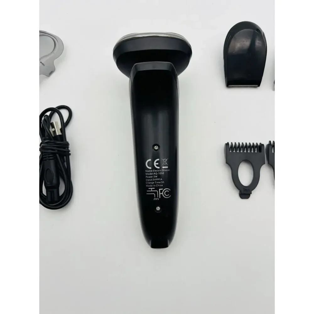3 in 1 4D rotary electric shaver. Tested. Works. With Cord And Attachments